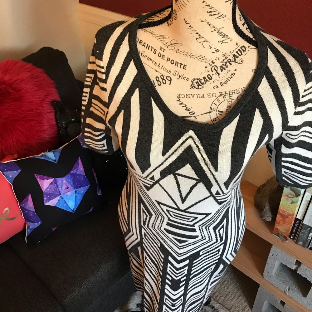 Aztec Sweater Dress